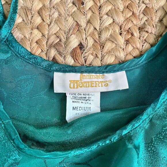 Vintage 90s Intimate Moments jewel green camisole tank - Picture 4 of 4